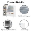 TopComfy Decorative Bookshelf Kids Bookshelf and Toy Storage 4 Tier Book Shelf with Bookcase Display Stand for Living Room, White, 26.38"*14.17"*4.33" - 3 of 4