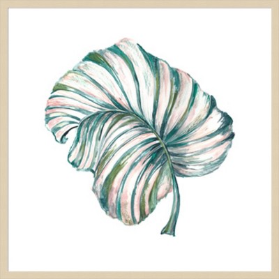 Island Leaf III Svelte Natural Framed Graphic Art Print