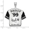 Black Bow Jewelry Sterling Silver George Brett Signature Enamel Jersey Pendant - 4 of 4