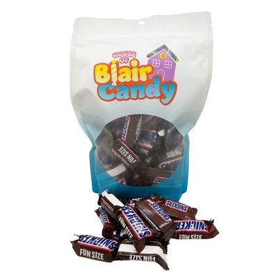 Blair Candy – Snickers Fun Size Candy Bars – Caramel, Nougat, Chocolate-Covered Candy - Available in 1, 2, 3, and 5 Pound Resealable Bags