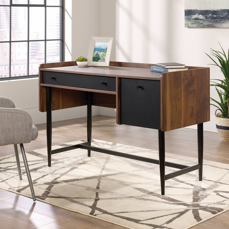 Harvey ParkDesk Grand Walnut - Sauder: Modern Home Office Furniture, File Storage, Pencil Drawer, 3 of 15