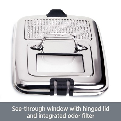 Stainless Steel Electric Deep Fryer with Digital Timer and Oil Filtration System