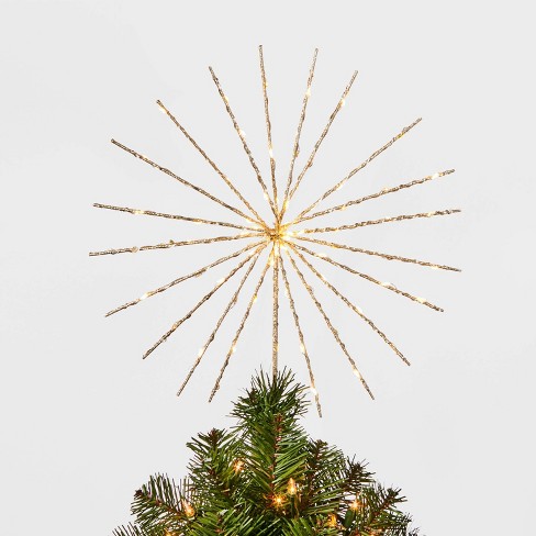 Burst Gold Star Christmas Tree Topper