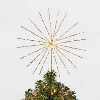 14in 70Lit Twinkling Starburst Spikes Christmas Tree Topper - Wondershop™