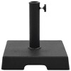 VidaXL Parasol Base Square Polyresin 17.6 lb Black - 2 of 4