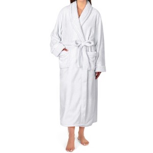 PAVILIA Soft Plush Women Fleece Robe, Cozy Warm Housecoat Bathrobe, Fuzzy Female Long Spa Robes - 1 of 4