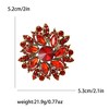 Anna-Kaci Crystal Rhinestone Bridal Flower Wreath Brooch Pin Necklace for Weddings Christmas - 2 of 4
