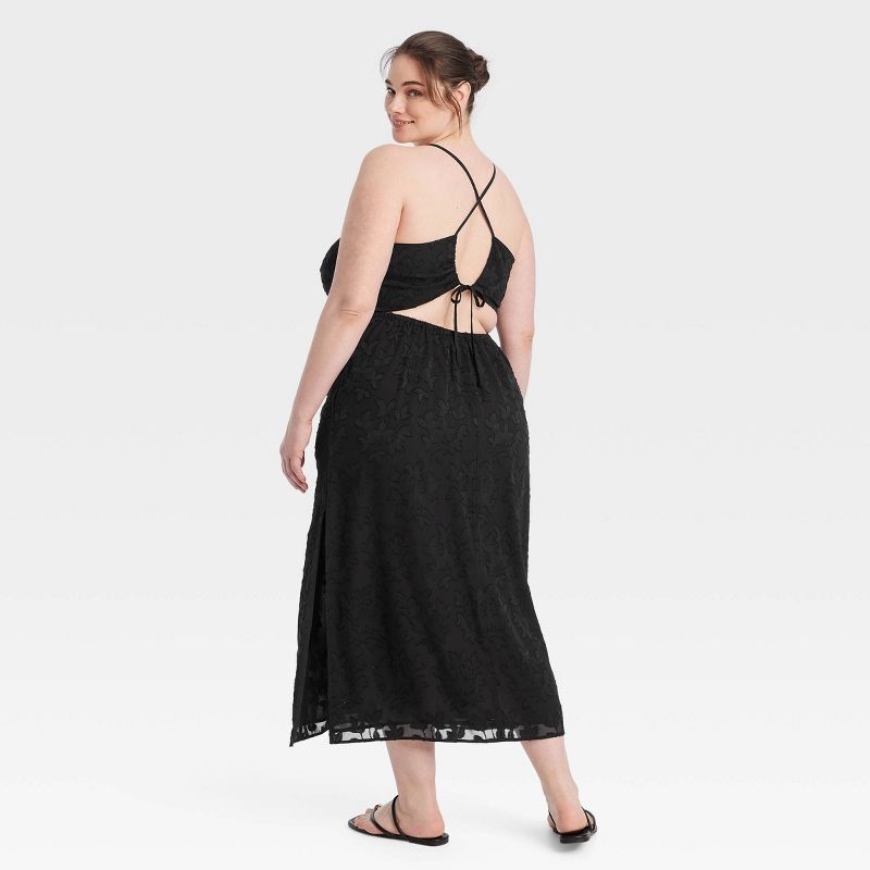 Women's Jacquard Maxi Slip Dress - A New Day™, 3 of 11