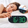 REGALWOVEN Digital Plastic Corded Electric Adjustable Accurate Alarm Clock 7.1 x 3.1 x 1.2 inch - 3 of 4