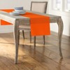 Slickblue 14"x108" Linen-Look Table Runner – Polyester Poplin, Wrinkle-Resistant, Serged Edge Finish, 41 Color Options - 2 of 3