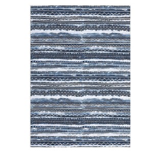 Washable Vintage Printed Rug Non Slip Low Pile Rug Soft Throw Floor Cover Foldable Indoor Carpet for Living Room Bedroom Playroom - 1 of 4