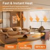 Karl Home 1500-Watt Infrared Quartz Wood Cabinet Electric Space Heater - 4 of 4