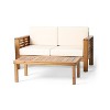 Okak Boho Acacia Patio Accent Chairs/Loveseats/Seating Set,Set of 1/2/3,Upholstered Outdoor Furniture Set for Backyard&Poolside,All-Weather Use - 2 of 4
