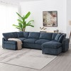 NicBex Modern 130" Chenille Sectional Sofa Modular U Shaped Sofa Couch with 2 Ottomans for Living Room Apartment - 4 of 4