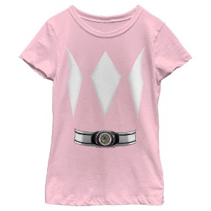 Girl's Power Rangers Pink Ranger Costume Tee T-Shirt - 1 of 4