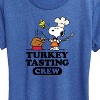 Women's - Peanuts - Turkey Tasting Crew Short Sleeve Graphic T-Shirt - 2 of 4