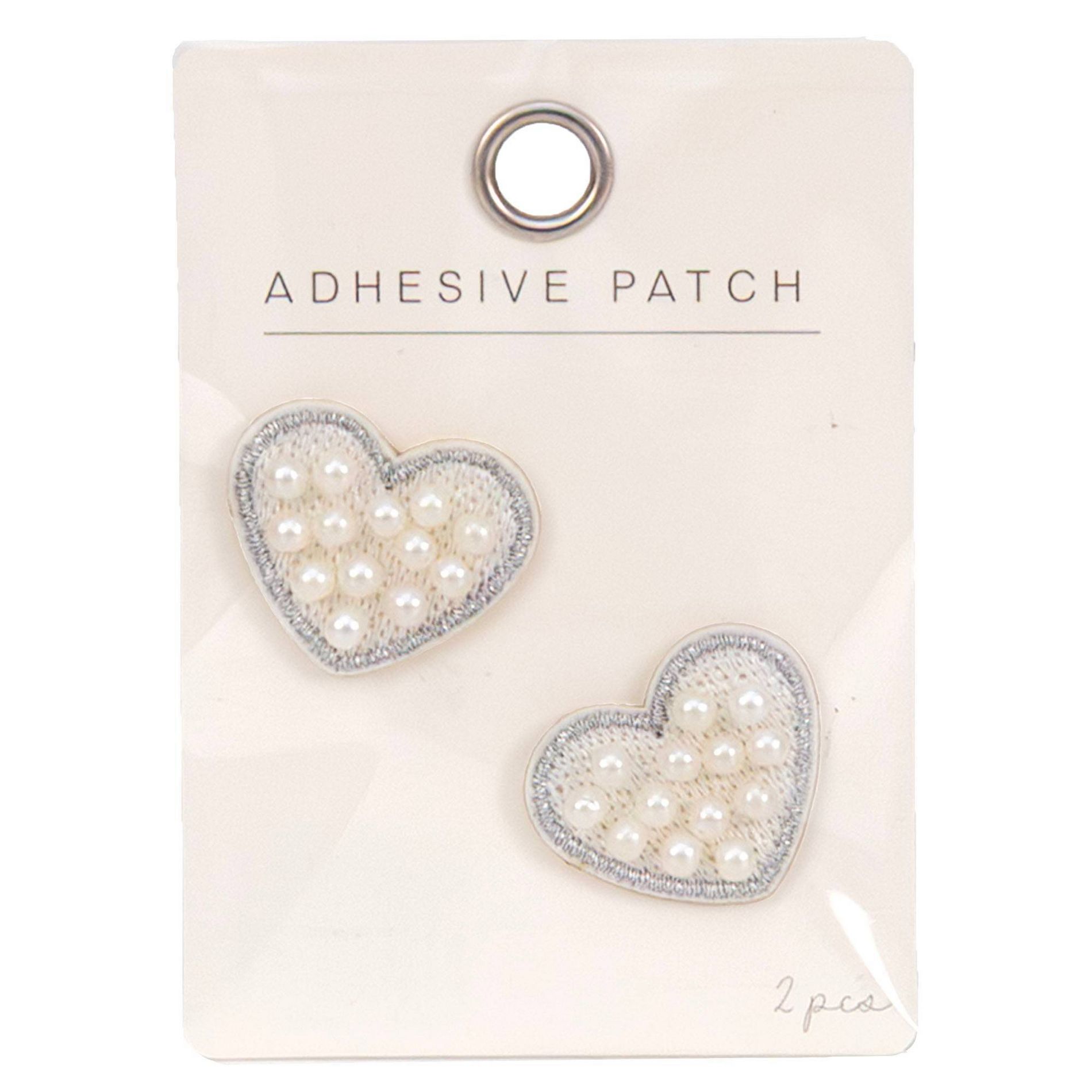 Horizon Group 2pk Mini Self-Adhesive Pearl Hearts Patch Set