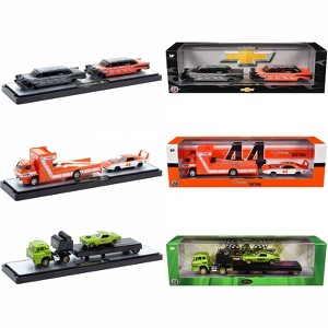 Auto Haulers Set of 3 Trucks Release 80 Limited Edition to 9000 pieces Worldwide 1/64 Diecast Models by M2 Machines - 1 of 4