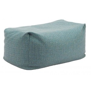 Ottoman 12.2"H Green – Olefin Acrylic Fabric Seat with Textilene Base, Modern Indoor/Outdoor Accent By Zuo Modern - 1 of 4