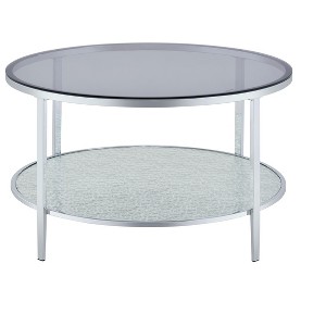 Frostine - Round Coffee Table - Silver - 1 of 1