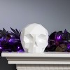 6" Oragami Style White Skull Figurine - National Tree Company - 2 of 4