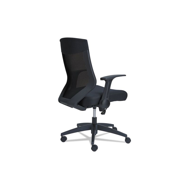 Alera Alera EB-K Series Synchro Mid-Back Flip-Arm Mesh Chair, Supports Up to 275 lb, 18.5“ to 22.04" Seat Height, Black, 5 of 8
