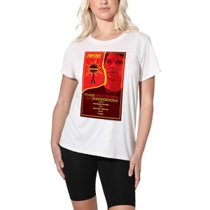 Women's Star Trek Tng Season 1 Episode 21 Loose T-Shirt White - 1 of 4