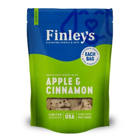 Finley's All Natural Apple and Cinnamon Biscuit Dog Treats - image 1 of 4