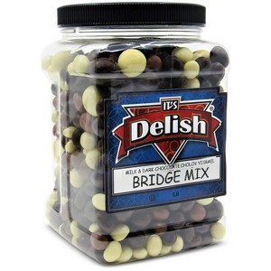 Chocolate Bridge Mix Medley by It's Delish, 3 LBS Jumbo Container - 1 of 4