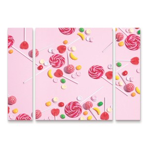 Trademark Fine Art Julia Ramiro  Caramelos 3 Piece Panel Set Art - 1 of 3