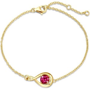 Infinity Birthstone Bracelet - 925 Sterling Silver Adjustable Chain, Fine Jewelry Gift for Women - 1 of 4