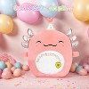 TITQWOP 14" Happy Birthday Axolotl Plush Axolotl Stuffed Animal Pillow Cute Axolotl Toy Gift for Kids Boys Girls - 2 of 4