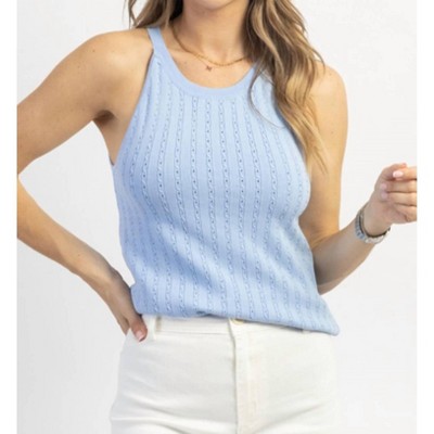 Women's SLEEVELESS KNIT TANK - dee elly