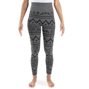MUK LUKS Women's 4" High Waisted Fleece Lined Leggings - 1 of 4