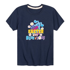 Boys' - Blue's Clues & You! - Easter with Blue Short Sleeve Graphic T-Shirt - 1 of 4