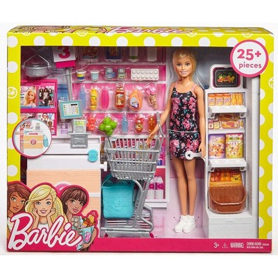 Barbie Supermarket Includes 25 Grocery Products Target