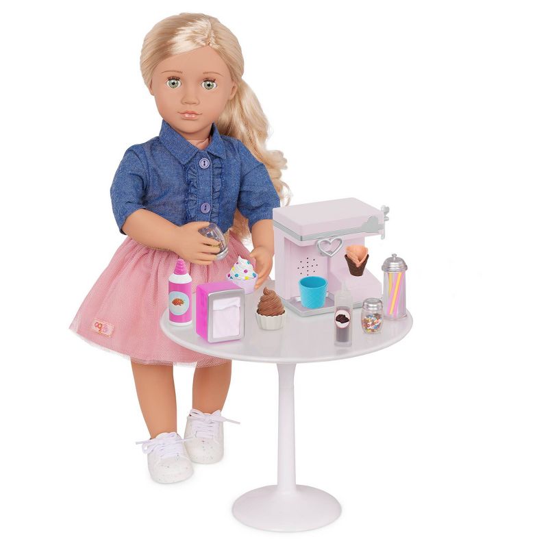 Our Generation Sundae Fun Day Ice Cream Machine Accessory Set for 18&#34; Dolls, 4 of 6