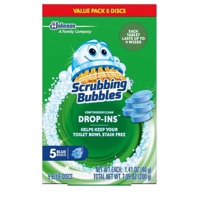 Scrubbing Bubbles Continuous Clean Drop-Ins Toilet Bowl Cleaner - 7.05oz/5ct