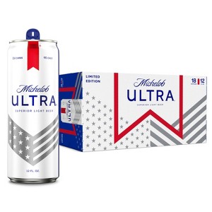 Michelob ULTRA Superior Light American Lager Beer - 18pk/12 fl oz Cans - 1 of 4