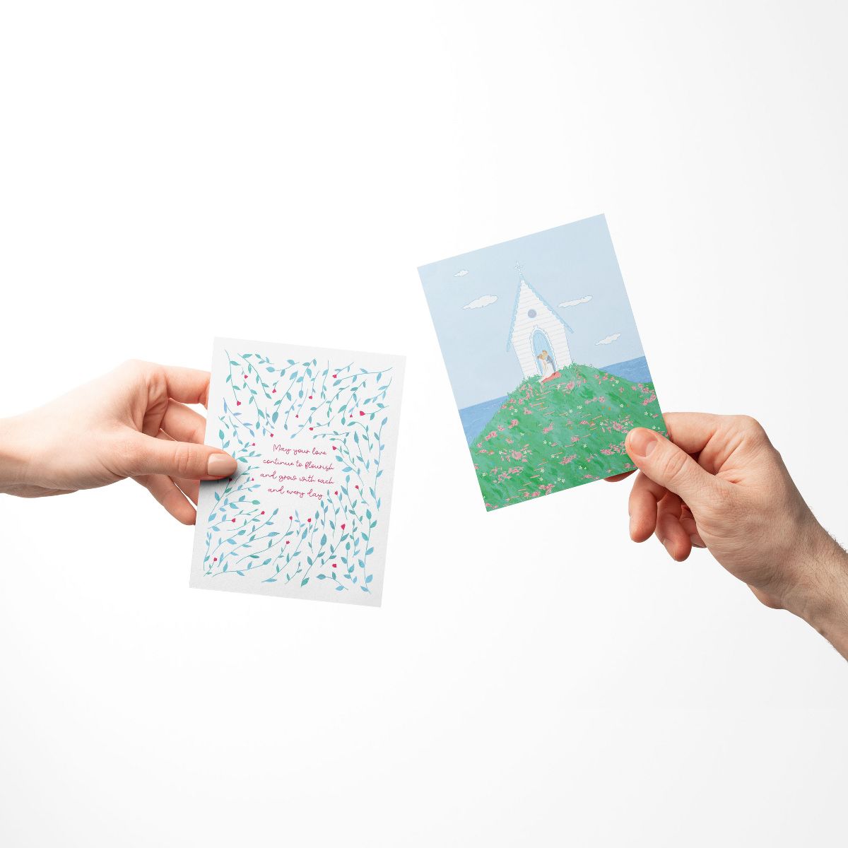 Wedding Greeting Card Pack Sets (3 ct, Assorted) Swallows Wedding Wishes, May Your Love, Perfect Together Birds by Ramus & Co - thumbnail 3