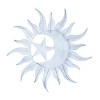 Metal Sun and Moon Indoor Outdoor Wall Decor with Abstract Patterns - Olivia & May - 4 of 4