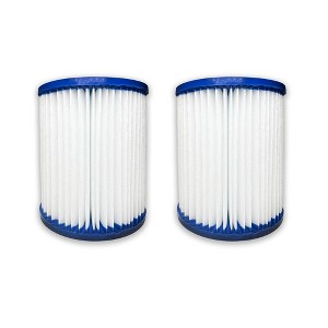 Nispira Pool Filter Replacement for Bestway Flowclear Type I Cartridge Pool Filter(110-120V) 58093E-CASE 330 Gal. | Pack of 2 - 1 of 4