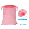 Unique Bargains 100% Cotton Reusable Washable Luggage Organizer Drawstring Bags 12 Pcs - 3 of 4