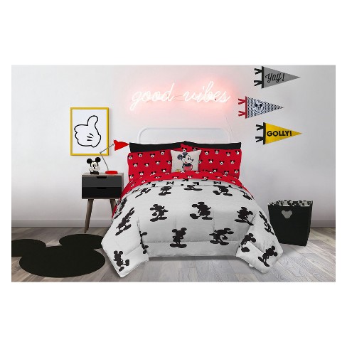 Disney Mickey Mouse Comforter Gray Black Target