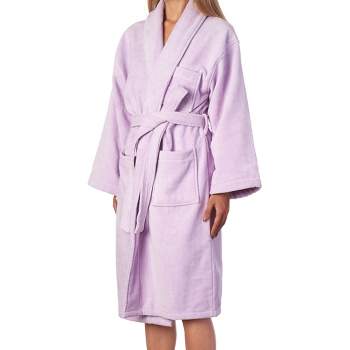 Alpine Swiss Blair Womens Cotton Terry Cloth Bathrobe Shawl Collar Velour Spa Robe