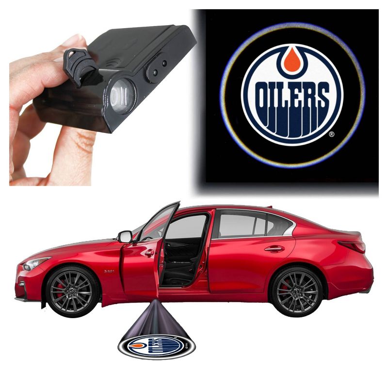 NHL Edmonton Oilers LED Car Door Light, 1 of 3