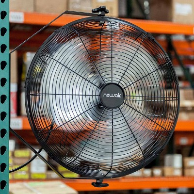 WindPro18W Industrial Black 18-inch High Velocity Wall Mount Fan