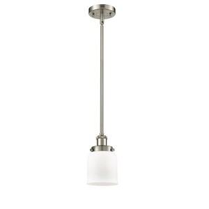 Bell - 1 Light Stem Hung Mini Pendant In Industrial Style-10 Inches Tall and 5 Inches Wide - 1 of 1
