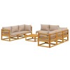 vidaXL Garden Lounge Set Taupe Solid Acacia wood Large Modular - 3 of 4