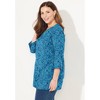 Catherines Suprema 3/4 Sleeve V-Neck Tee - 4 of 4